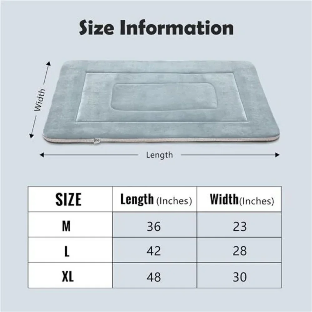 Dog Bed Soft Dog Crate Bed Pad Mat 36 in Non Slip Bottom Washable Dog Beds